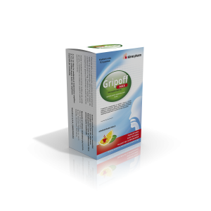 Gripoff Max 1000 mg/200 mg/4 mg granule pentru suspensie orală în plic